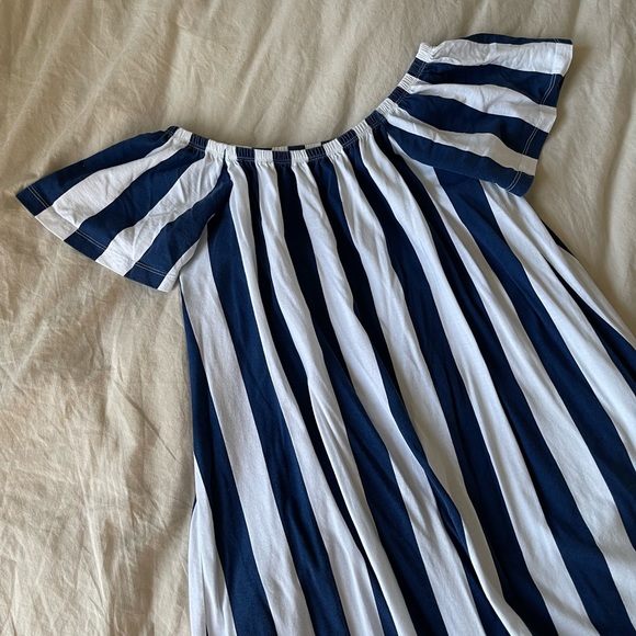 ASOS Striped Off Shoulder Dress - Picture 4 of 6